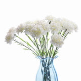 10 Bunches Bouquet of White Artificial Silk Flower Carnations,Single Flower H... Carnation