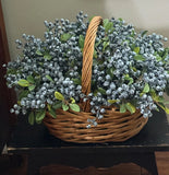 10Pack Artificial Flowers California Faux Blueberries Artificial Stems for Decor Flowering Plants