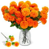 48 Heads Artificial Chrysanthemum Flowers Bouquets Plastic Hydrangea Silk Mum... Hydrangea