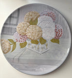 Vietri Hydrangea Wall Plate. 15.5". by Sara Bellini. Hand painted, Italy* Hydrangea