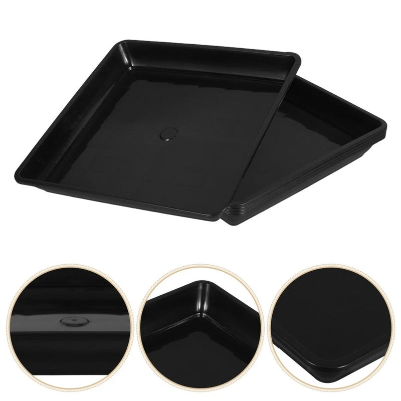5pcs Stylish Plant Pot Trays Classic Garden Pot Trays Durable Flower Pallets Garden Plants