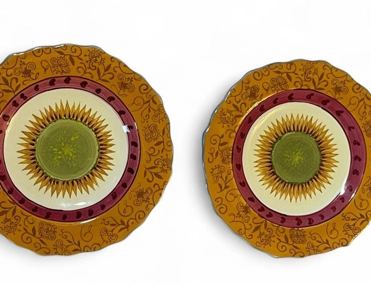 Two Living Quarters Sunflower Plates Sunflower