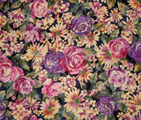 Floral Fabric Roses Daisies Classic Cottons 2 Yards 2004 Precut Roses