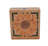 Rubber Stampede A848E Sunflower Mosaic Wood Mounted Rubber Stamp Sunflower