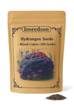 100 Mixed Color Hydrangea Seeds Vibrant Blooms in Blue, Pink & Purple for Garden Hydrangea