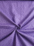 Purple Floral Fabric by the Yard Flowering Plants