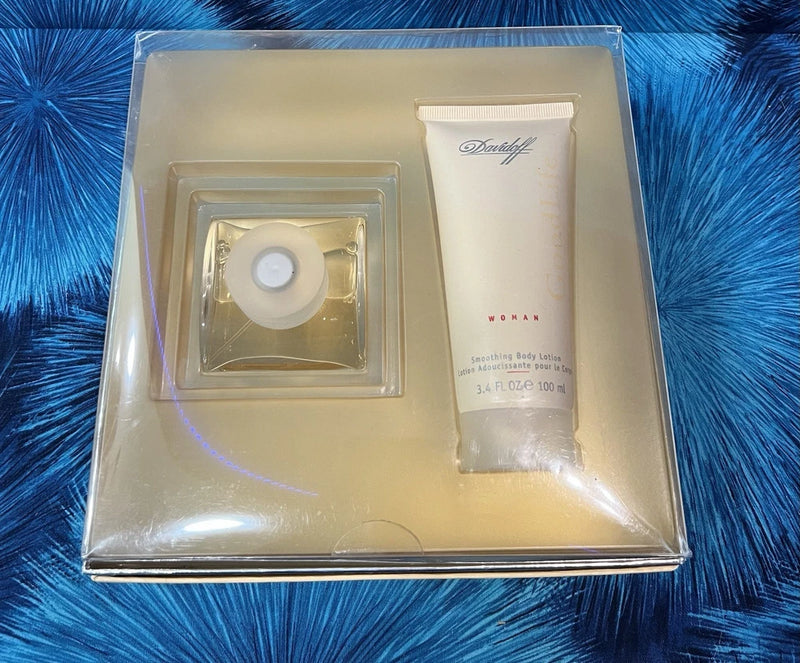 Davidoff GOOD LIFE Woman 1.0 oz  Parfum + 3.4 oz Body Lotion BRAND NEW Set EDP