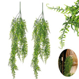1-2pc Artificial Hanging Vine Plant Fake Ivy Ferns Outdoor Wedding Garland Decor Green Plant