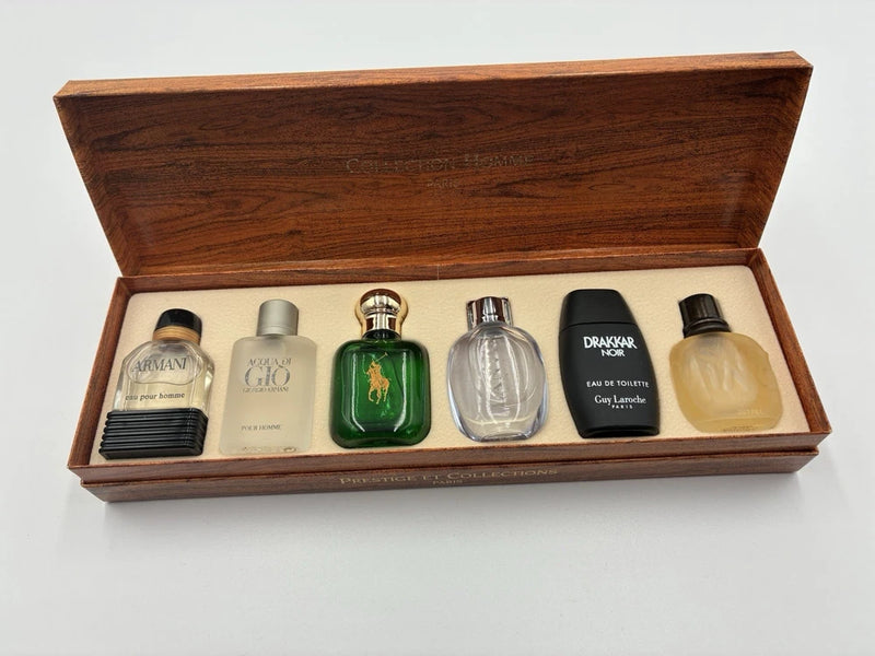 Vtg Prestige Et Collection Paris Mini Set 6 MenÕs Fragrances EDT