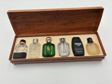 Vtg Prestige Et Collection Paris Mini Set 6 MenÕs Fragrances EDT