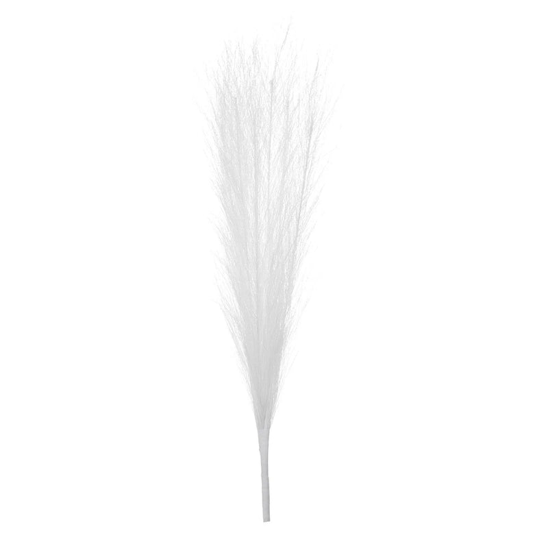 1Pcs Faux Pampas Grass 17.7" Fake Pampas Grass for Wedding Decoration White Pampas Grass