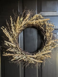 Dried Floral Wreathe For Fall Dried Flower