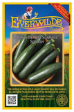 40 Black Beauty Summer Squash Seeds - Everwilde Farms Mylar Seed Packet Garden Plants