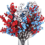 Artificial Flowers 9pcs European Fake Flowers DIY Bouquet Fake Floral for Hom... Green Plant