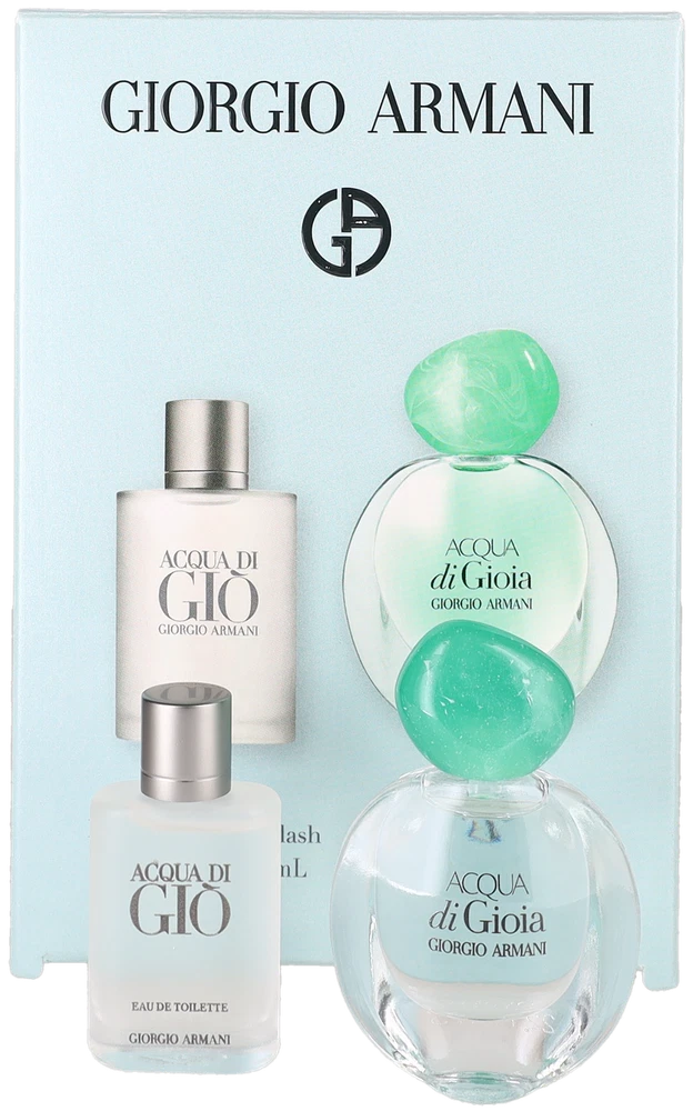 Giorgio Armani for Unisex Set: Eau de Toilette + Eau de Parfum (0.17+0.17oz) New EDP
