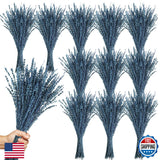 Uieke 12Pack Dried Lavender Flowers Bundles, 16" Dried Blue Flowers Preserved La Dried Flower