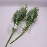 (2-Pk)  Artificial Asparagus Leaf Stem Plant Greenery Foliage Bush 18" Green Plant