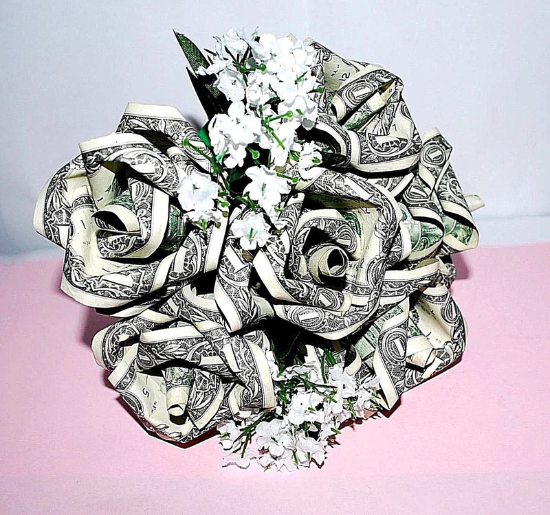 Origami money rose bouquet US dollar flowers graduation valentine wedding gift Bouquet