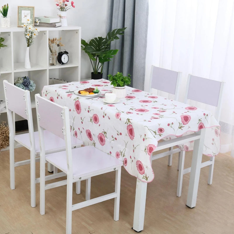 Vinyl Sunflower Print Water  Rectangle Tablecloth Pink Print 54"x71" Sunflower