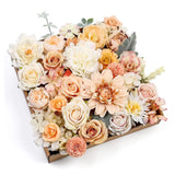 Serra Flora Artificial Flowers Rose 32pcs Silk Mix Peony Daisy Hydrangea Fake... Hydrangea
