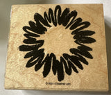 STAMPIN UP Bold flower outline sunflower daisy sun RUBBER STAMP Large Line Sunflower