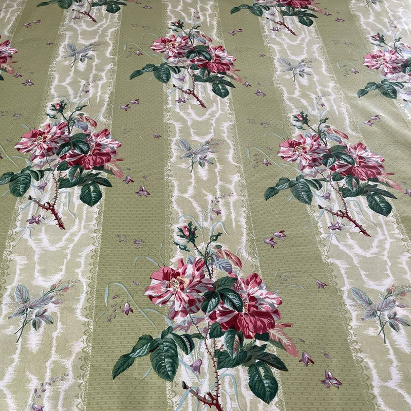 COLEFAX & FOWLER Ò GallicaÓ Green Floral Chintz Rare Stunning Per Yard (30 Avail Flowering Plants