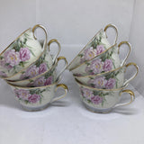 8 Noritake Carnation Mystery 1 Cups. Vintage Carnation