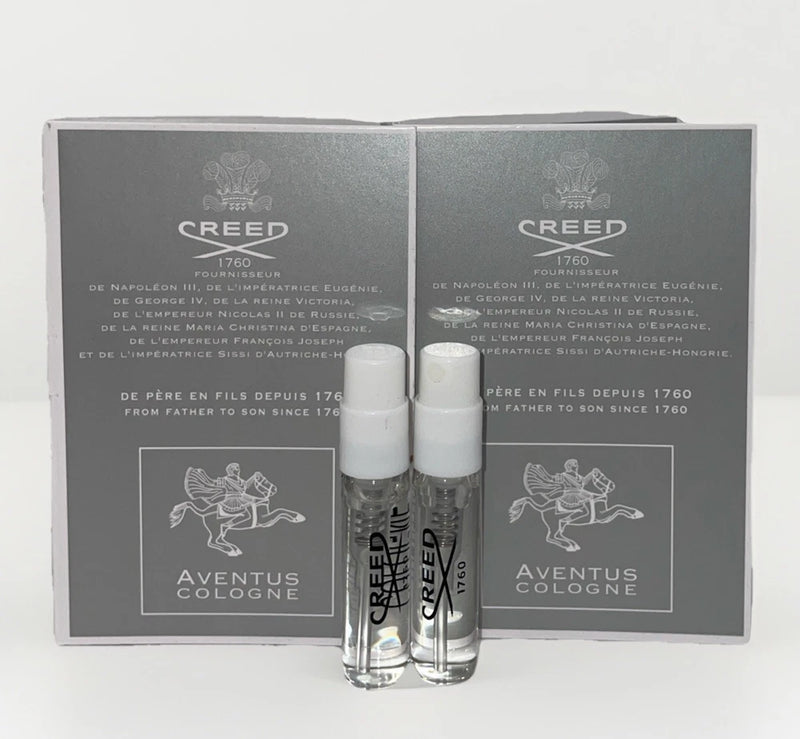 2 X CREED AVENTUS  MEN EDP Eau De Parfum Spray Sample Vial 1.5 ML EDP
