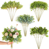 GAATEEK ARTIFICIAL GREENERY STEMS BOX SET - 30PCS WITH 4 KINDS OF MIXED - GREEN Green Plant
