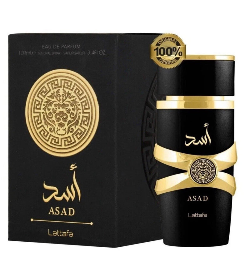 Lattafa Asad Eau de Parfum Spray 3.4 fl oz Men's Fragrance Regular Size EDP