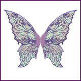 Colorful Butterfly Fairy Wings Gradient Sheer Elastic Shoulder Straps Elf Wings Roses