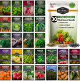 Survival Garden Seeds Home Garden Collection Vegetable Seed Vault - Non-GMO Heir Garden Plants