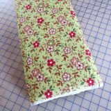 By The Yard, Medium Flowers On Lime Green~ $3.99 Ships Any Amount Of Fabric. Flowering Plants