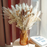 104 Pcs /11 Various Dried Pampas Grass DŽcor, 17", Wedding Home Boho Bouquet Pampas Grass