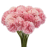 Artificial Flower Heads, Silk Chrysanthemum Hydrangea Dark Pink Faux 20Pcs Hydrangea