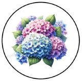 HYDRANGEA FLOWERS ENVELOPE SEALS LABELS STICKERS PARTY FAVORS Hydrangea