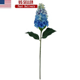 12 Artificial Hydrangea Stems Indoor Decor Floral Arrangements Rust Resistant US Hydrangea