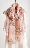 100% Silk Mulberry 178X110cm Bandanna Shawl Scarf Flower ball Print Neckerchief Sunflower