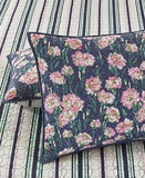 Set of 2 Martha Stewart Carnation Field Standard Pillow Sham Quilted - NIP Carnation