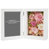 Preserved Flowers with 5x7 Picture Frame, Real Eternal Roses Photo Frame, Pre... Hydrangea
