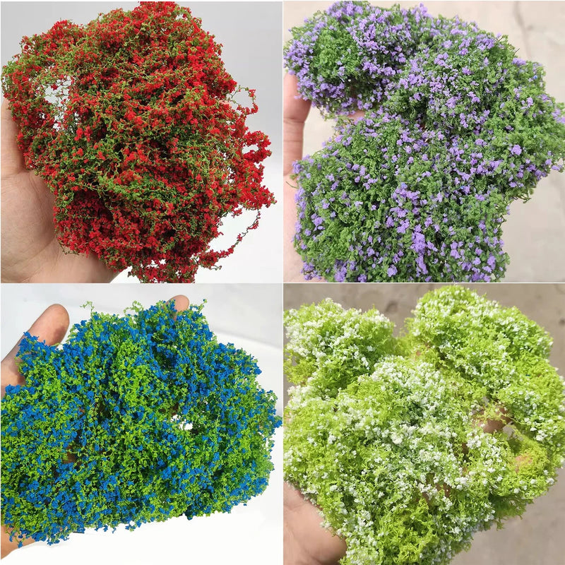 Shrubs Flower Clusters Vines HO/OO Scale Miniatures Landscape Plant Scenery 2PC Flowering Plants