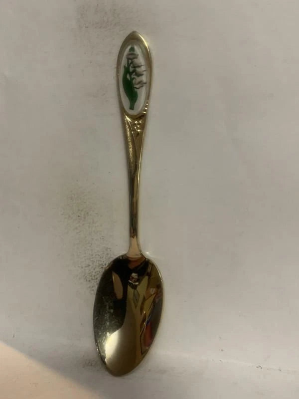 White Lily of the Valley Flower Souvenir Spoon Lily