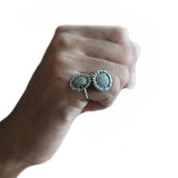 dragonfly sunflower sterling silver Ring boho women jewelry gypsy hippie insect Sunflower