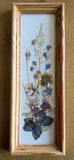 Vintage Handmade Framed Dried Flowers From East Germany Dried Flower
