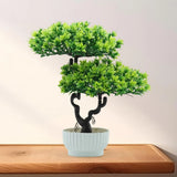 Artificial Bonsai Tree Potted Artificial Plant Indoor Fake Plant Bonsai Tree for Green Plant