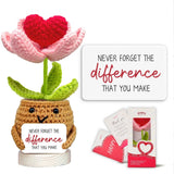 Handmade Positive Heart Flower Crochet - Never Forget The Different That You ... Sunflower