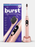 Burst Pro 2.0 Sonic Electric Toothbrush Adult Rose Gold Sealed Rechargeable Roses