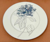 BLOCK SPAL Portugal WATERCOLORS Pattern 8" SALAD PLATE ~ Hydrangea Flowers Hydrangea
