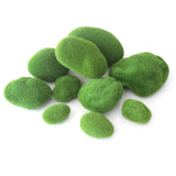 Craft DIY 1.2"-4" Artificial Moss Rocks Faux Green Moss Balls Moss Stones Floral Green Plant