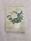 VTG DANHUI NAI 3-D ART SCULPTURE WALL PLAQUE HYDRANGEA FLOWERS Hydrangea